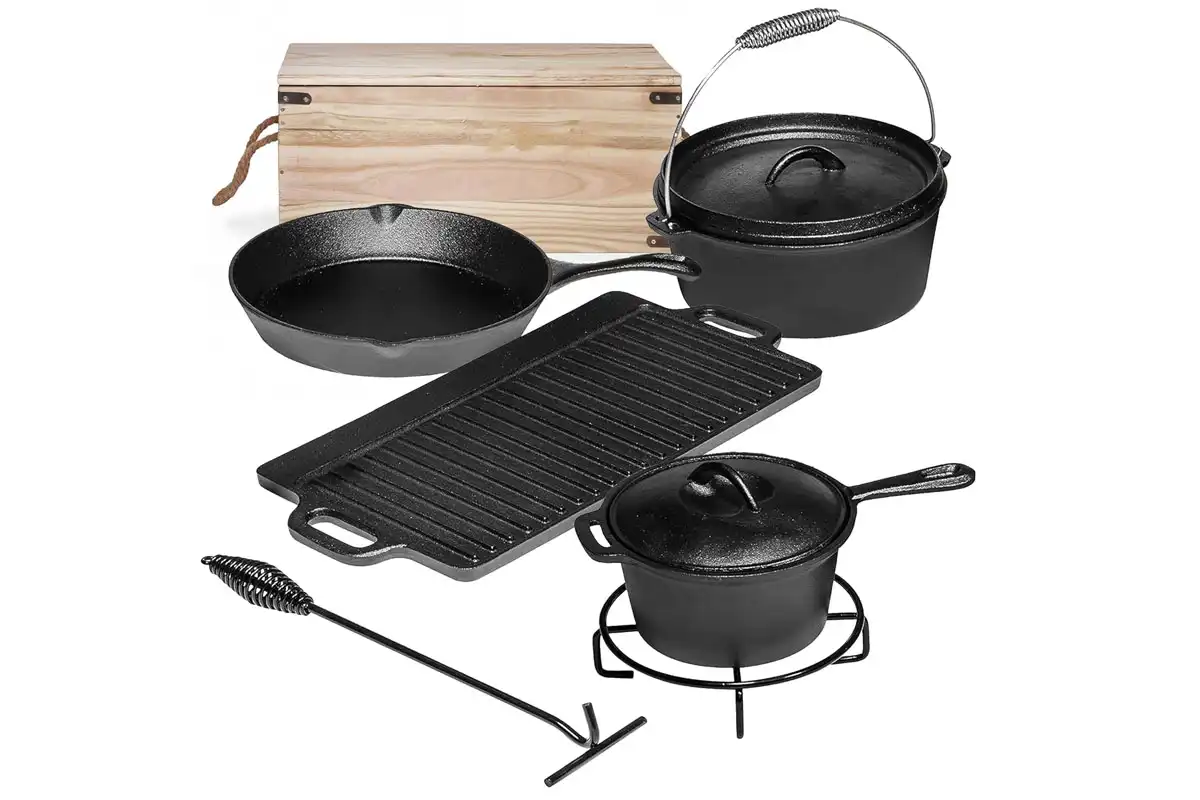 Bruntmor Pre-Seasoned Cast Iron Cooking Set ব্রান্টমোর প্রি-সিজনড কাস্ট আয়রন কুকিং সেট