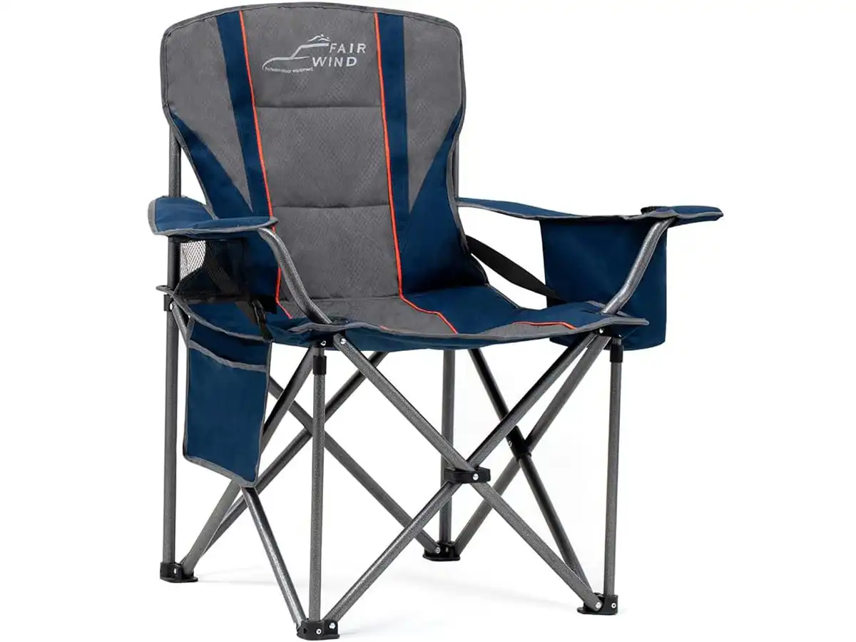 FAIR WIND Oversized Fully Padded Camping Chair