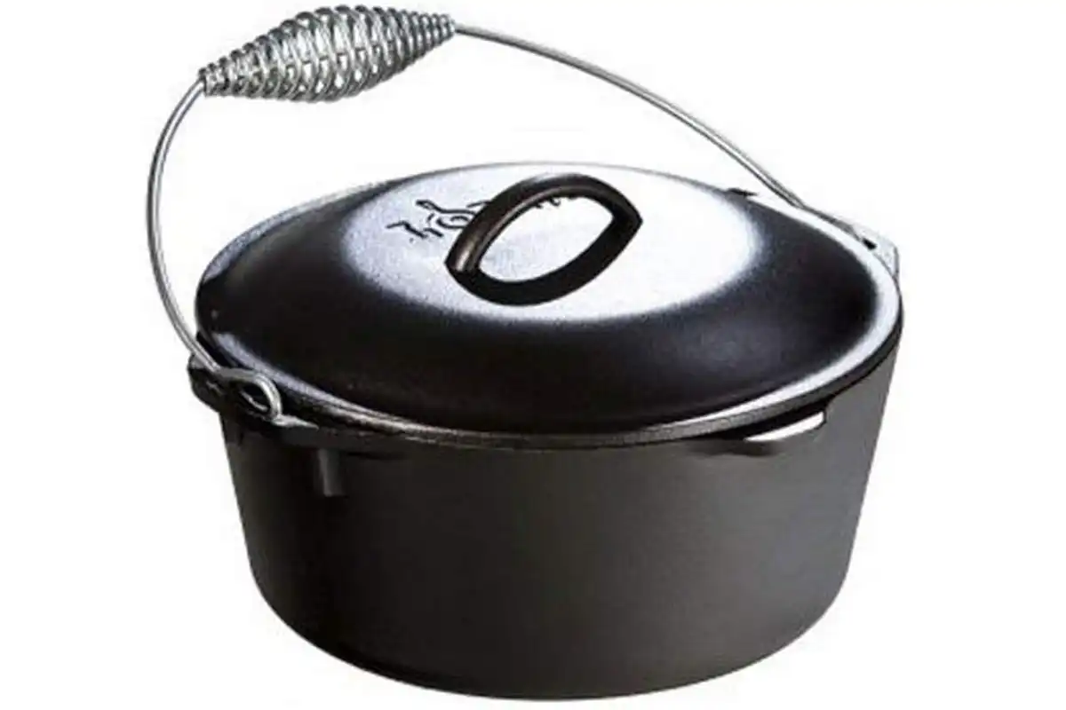 Lodge L8DO3 Cast Iron Dutch Oven লজ L8DO3 কাস্ট আয়রন ডাচ ওভেন