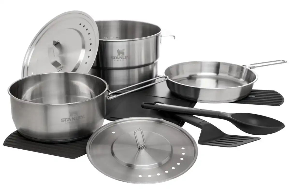 Stanley Adventure Even-Heat Camp Pro Cookset স্ট্যানলি অ্যাডভেঞ্চার ইভেন-হিট ক্যাম্প প্রো কুকসেট