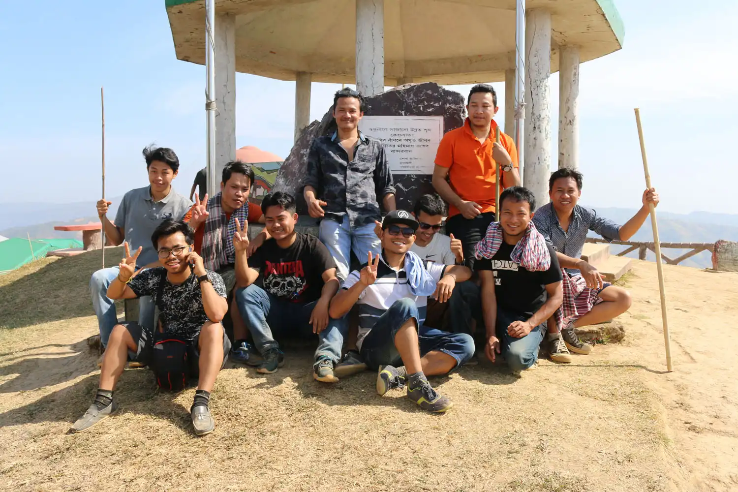 Keokradong peak in Bandarban Bangladesh. The trip with a group of friends.