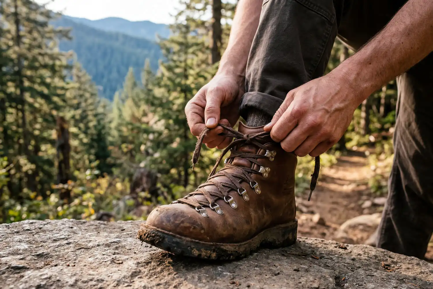 Lace Hiking Boots to Stop Blisters and Sore Toes